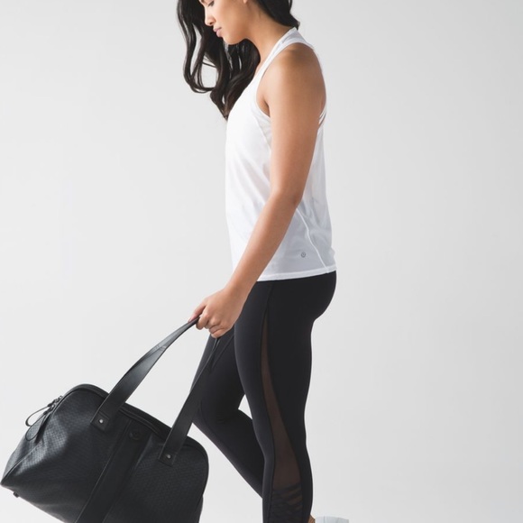 Lululemon White Sunshine Salutation Tank Top - Picture 4 of 13